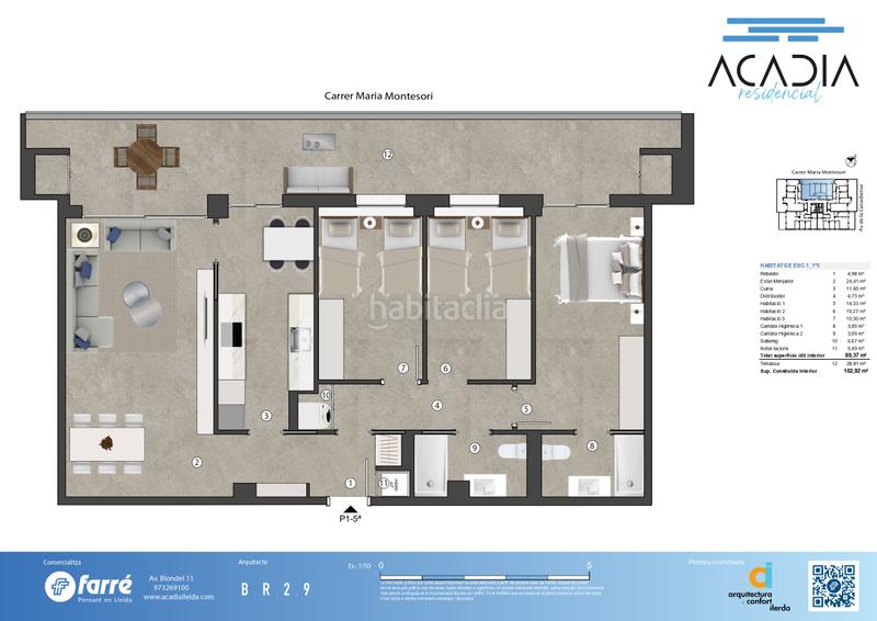 Foto df6fe950-d564-4c7c-8f09-430983f3249a. Piso 103m<sup>2</sup> parc de l'aigua obra nueva acadia en Cappont Lleida Foto df6fe950-d564-4c7c-8f09-430983f3249a. Piso 103m<sup>2</sup> parc de l'aigua obra nueva acadia en Cappont Lleida