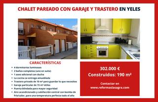 Casa aparellada a Esquivias. Chalet pareado con garaje y trastero en yeles Casa aparellada a Esquivias. Chalet pareado con garaje y trastero en yeles