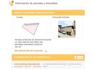 Industrial plot Juez juan garcia vizcaino. Solar en venta en archena Industrial plot Juez juan garcia vizcaino. Solar en venta en archena