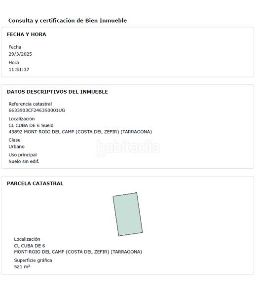 Foto e14e67b1-89c2-4dd0-99a8-c2820501e5da. Terreno residenziale in carrer de cuba 6 in Costa del Zèfir Miami Platja Foto e14e67b1-89c2-4dd0-99a8-c2820501e5da. Terreno residenziale in carrer de cuba 6 in Costa del Zèfir Miami Platja