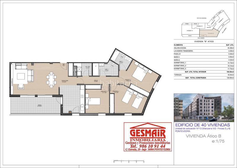 Foto a07092b9-8e31-4ff4-a0c4-fbf38f676124. Attique avec chauffage parking dans La Seca - Los Salgueriños Pontevedra Foto a07092b9-8e31-4ff4-a0c4-fbf38f676124. Attique avec chauffage parking dans La Seca - Los Salgueriños Pontevedra