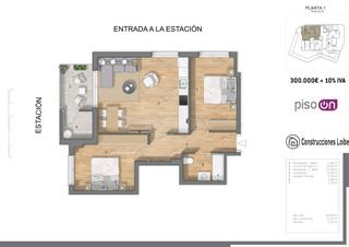 Pis  Sabino arana kalea 32. Obra nueva. vivienda de 2 habitaciones Pis  Sabino arana kalea 32. Obra nueva. vivienda de 2 habitaciones
