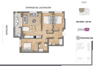 Pis  Sabino arana kalea 32. Obra nueva martija. vivienda de 3 habitaciones Pis  Sabino arana kalea 32. Obra nueva martija. vivienda de 3 habitaciones