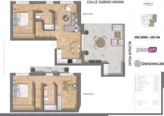 Dúplex  Sabino arana kalea 32. Obra nueva martija. duplex de 3 habitaciones y 2 baños con terra Dúplex  Sabino arana kalea 32. Obra nueva martija. duplex de 3 habitaciones y 2 baños con terra