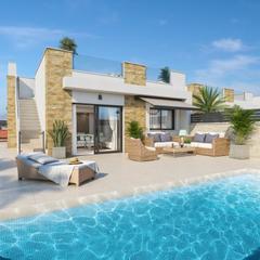 Maison jumelée à San Fulgencio. Villas de obra nueva con piscina privada en oasis de la marina, Maison jumelée à San Fulgencio. Villas de obra nueva con piscina privada en oasis de la marina,