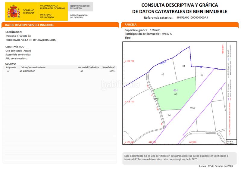 Foto ca281113-e568-4488-804a-d63ecabd4417. Finca rústica a camino durcal 10t a Carretera de Granada-La Alcazaba Alhendín Foto ca281113-e568-4488-804a-d63ecabd4417. Finca rústica a camino durcal 10t a Carretera de Granada-La Alcazaba Alhendín