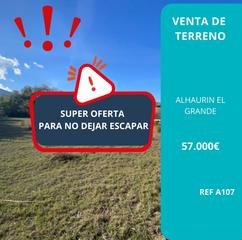 Finca rústica Carretera cartama-alhaurin el grande. Ref a107 super oportunidad terreno en alhaurin el grande Finca rústica Carretera cartama-alhaurin el grande. Ref a107 super oportunidad terreno en alhaurin el grande