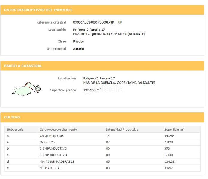 Foto 8aa1be56-17b8-4f71-8569-8da7470c7aef. Finca rústica solvia inmobiliaria suelo otros en Cocentaina Foto 8aa1be56-17b8-4f71-8569-8da7470c7aef. Finca rústica solvia inmobiliaria suelo otros en Cocentaina