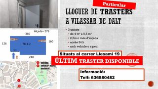 Rent Other properties in Carrer llessamí, 19. Lloguer de trasters a vilassar de dalt Rent Other properties in Carrer llessamí, 19. Lloguer de trasters a vilassar de dalt