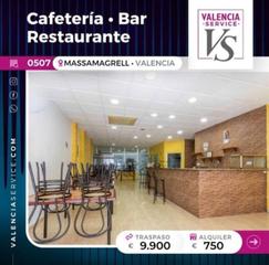 Pas-de-porte Local commercial à Massamagrell. 0507 traspaso cafeteríabarrestaurante en massamagrell Pas-de-porte Local commercial à Massamagrell. 0507 traspaso cafeteríabarrestaurante en massamagrell