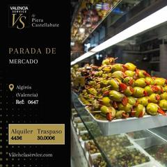 Traspàs Local Comercial a Albors. 0647  grande parada en el mercado municipal de algiros Traspàs Local Comercial a Albors. 0647  grande parada en el mercado municipal de algiros