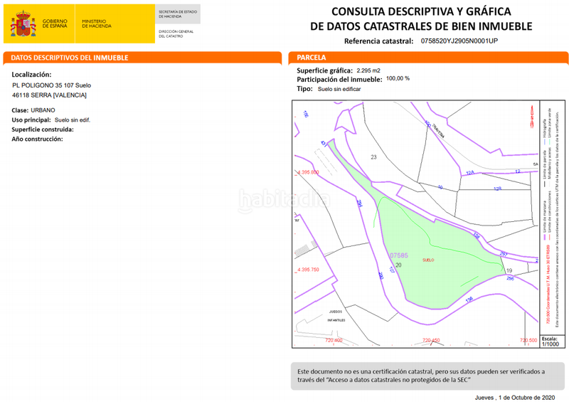 Foto 763e8bf2-9009-4fe5-bc5a-d3384553e54a. Terreny residencial a Serra Foto 763e8bf2-9009-4fe5-bc5a-d3384553e54a. Terreny residencial a Serra