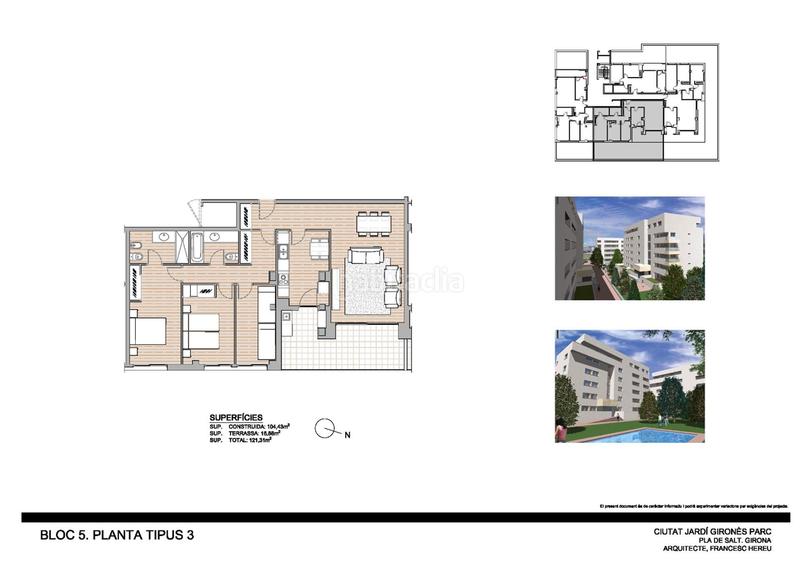 Foto 1e43716f-b91b-407a-bc5e-83ff9f9a8aa8. Penthouse 164m<sup>2</sup> with heating pool in Barri dels Escriptors Salt Foto 1e43716f-b91b-407a-bc5e-83ff9f9a8aa8. Penthouse 164m<sup>2</sup> with heating pool in Barri dels Escriptors Salt