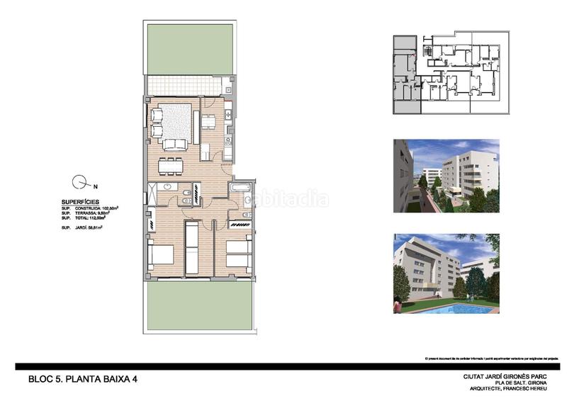 Foto a2021394-53f1-4ccf-bbd8-630c4435905d. Penthouse 164m<sup>2</sup> with heating pool in Barri dels Escriptors Salt Foto a2021394-53f1-4ccf-bbd8-630c4435905d. Penthouse 164m<sup>2</sup> with heating pool in Barri dels Escriptors Salt