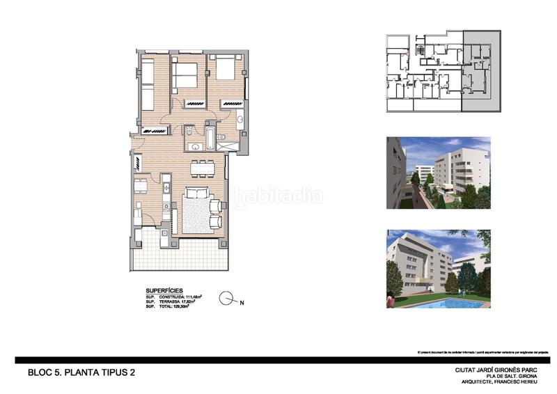 Foto dfae631b-7060-4755-b2d1-94e0ca39cbdd. Penthouse 164m<sup>2</sup> with heating pool in Barri dels Escriptors Salt Foto dfae631b-7060-4755-b2d1-94e0ca39cbdd. Penthouse 164m<sup>2</sup> with heating pool in Barri dels Escriptors Salt