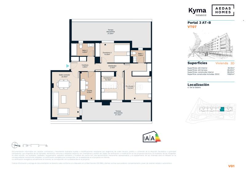 Foto 60691068-7f02-4ead-8e01-70fa922aa245. Penthouse 119m<sup>2</sup> with heating parking pool in Pinar del Jalón Valladolid Foto 60691068-7f02-4ead-8e01-70fa922aa245. Penthouse 119m<sup>2</sup> with heating parking pool in Pinar del Jalón Valladolid