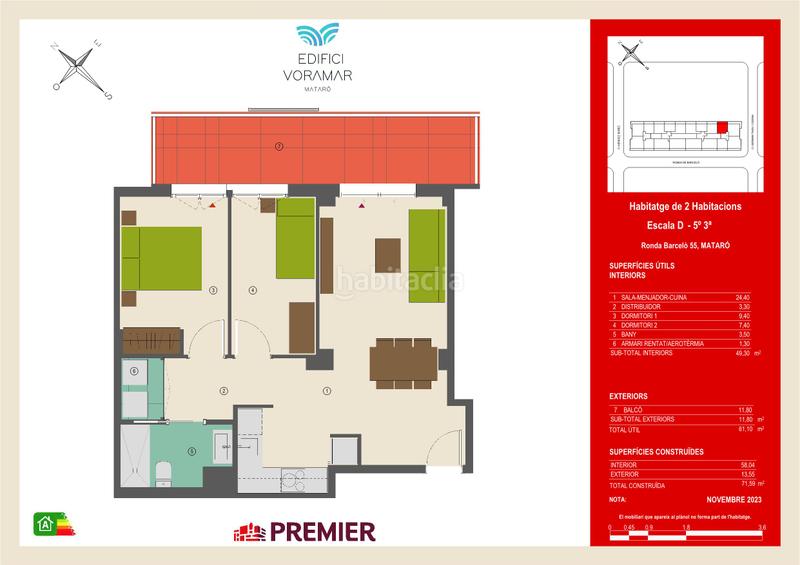 Foto 20e82987-5c27-439e-8e64-79d7725f191d. Appartement 72m<sup>2</sup> dans ronda barceló 49 dans Eixample Mataró Foto 20e82987-5c27-439e-8e64-79d7725f191d. Appartement 72m<sup>2</sup> dans ronda barceló 49 dans Eixample Mataró
