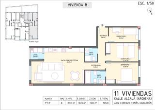 Pis a Archena. Vendemos piso de nueva construcción de tres dormitorios Pis a Archena. Vendemos piso de nueva construcción de tres dormitorios