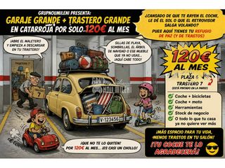 Lloguer Aparcament cotxe a Calle san vicente ferrer 9. Garaje y trastero muy grande