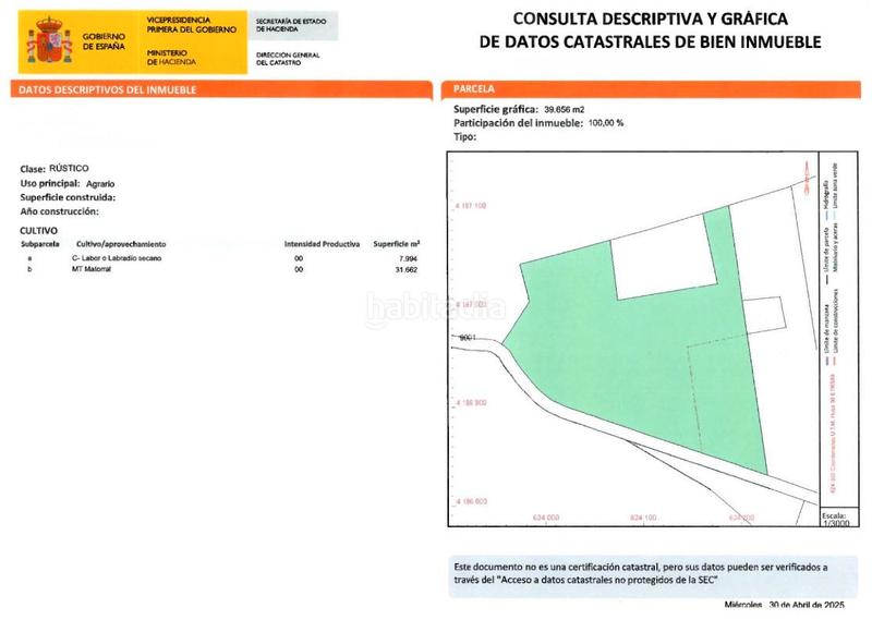 Foto ad1c12e0-0d40-4de6-b8ca-b76de6be831b. Finca rústica venta tres parcelas rústicas en aledo zona mandola en Totana