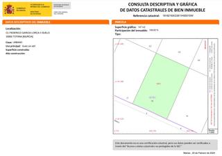 Residential Plot in Totana. Venta de solar urbano en el tirol totana