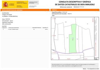 Finca rústica a Totana. Venta terreno en el raiguero