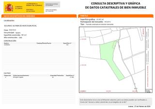 Fondo rustico in Condado de Alhama. Venta terreno rustico en las solanas, alhama de murcia