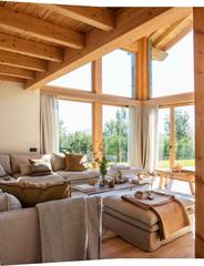 Casa adossada a Puigcerdà. Diseño nórdico de 2 plantas con vistas panorámicas