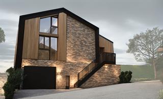 Maison jumelée à Llívia. Diseño nórdico, grandes ventanales y un espectacular jardín priv