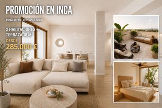 Flat  Llorens riber. Promoción en inca planta baja y pisos con terraza