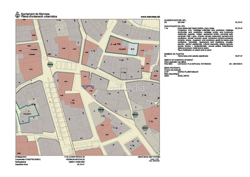 Foto b57aabd7-1b9a-4704-b425-f5b0b4f422bc. Edifici a carrer de sant miquel 35 a Barri Antic Manresa