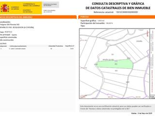 Fondo rustico  Polígono 505 parcela 302 braña do rio. boqueixon. Terreno rústico no urbanizable  agrario