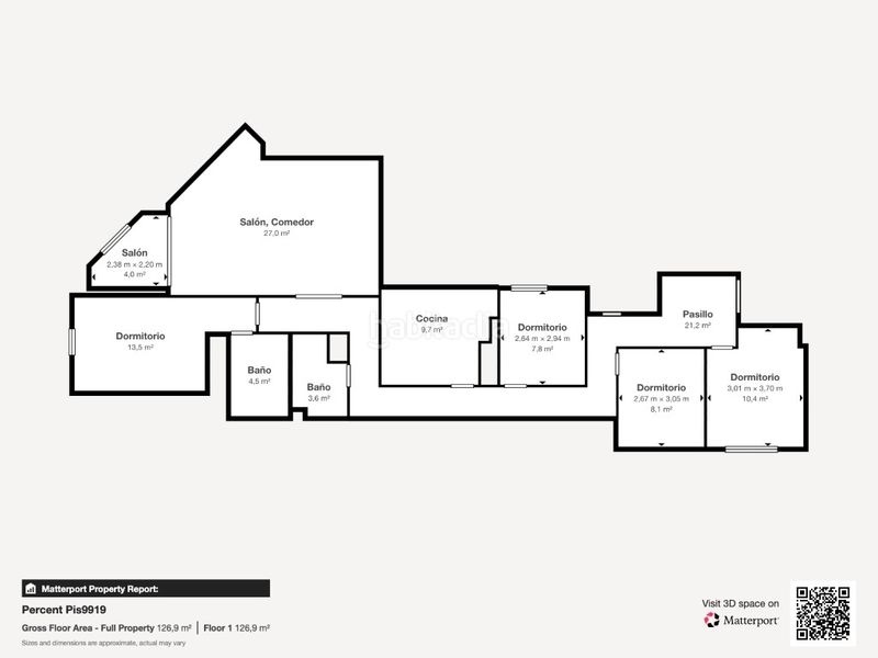 Piso vivienda amplia de 4 dormitorios junto a monforte y el turia en Valencia - Imagen 62