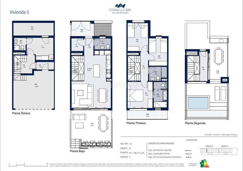 Foto b1b6101d-2c60-4c00-ab57-2689673101cc. Xalet amb calefacció aparcament piscina a Fornells Es Mercadal