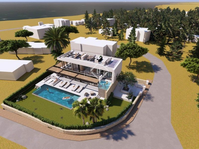 Foto 3ac9a1e9-beda-4f87-8f1d-fc03b958131f. Chalet proyecto de villa contemporánea de obra nueva con cuatro dormitorios en venta en cap dartrutx, en Ciutadella de Menorca