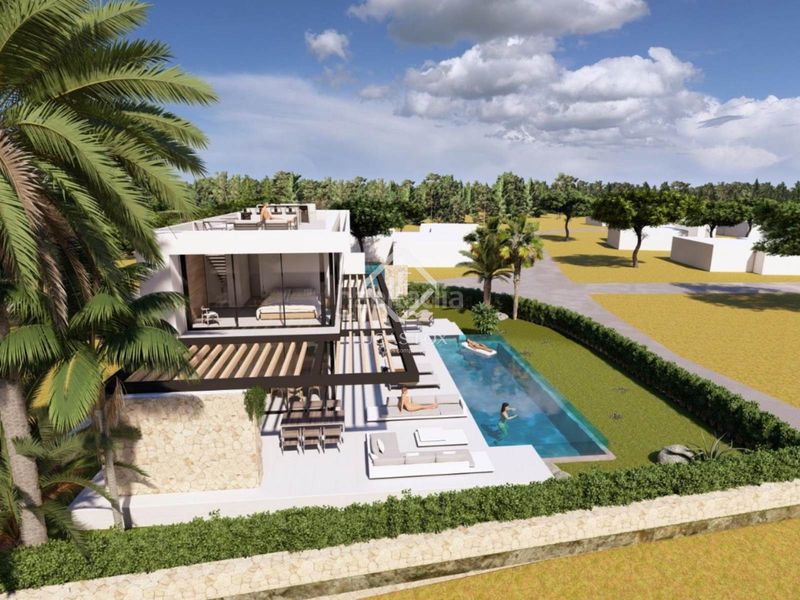 Foto 5f4a47d4-41d5-44b0-9e2c-fe78ebd8fb36. Chalet proyecto de villa contemporánea de obra nueva con cuatro dormitorios en venta en cap dartrutx, en Ciutadella de Menorca