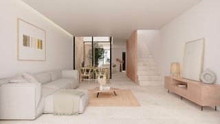Casa adossada a Vilafranca de Bonany. Adosado de obra nueva con piscina en vilafranca