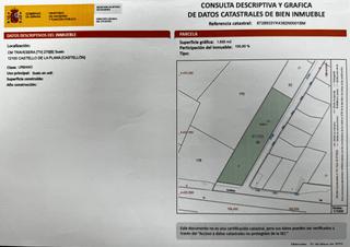 Fondo rustico in Entrador la capilla 1d. Terreno no urbano cerca de la playa de castellon
