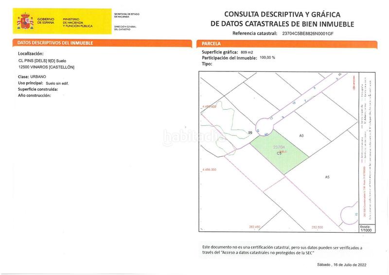 Foto 79b7c431-f559-454b-ad78-7c3104762c9e. Terreno residencial parcela en la zona de la closa en Vinaròs