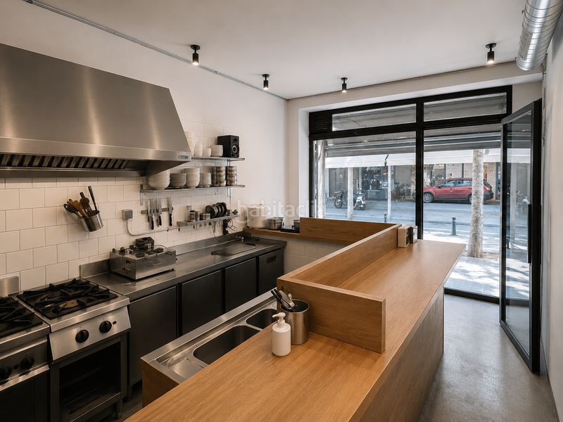 Foto f2ac7820-4348-456c-97bb-2f01d56cc45b. Traspaso local comercial restaurante con cocina vista en Sant Antoni en Barcelona