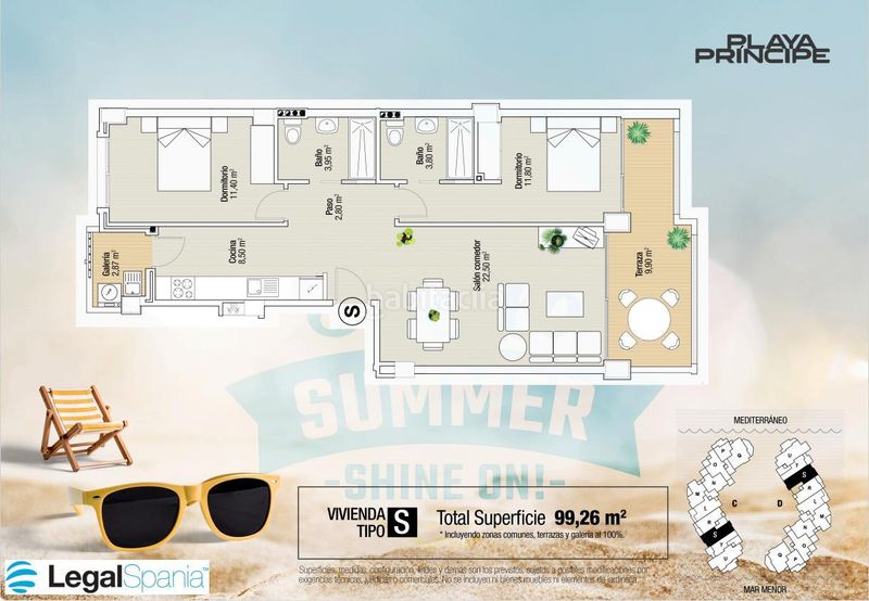 Foto 5d84c803-f493-4bd4-9f74-8cacead28c8b. Apartamento en l 1410 playa príncipe, fase d, modelo l ref 1410 www.legalspania.com postlegalspania.com 34 968142498 34608572837 en Manga del Mar Menor (La)