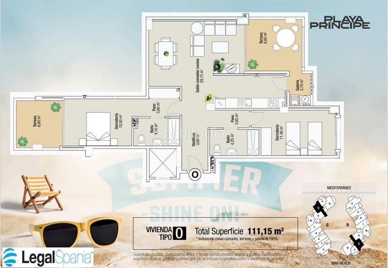 Foto dbb6b08f-02b1-4e68-9c21-828bbbdd9e22. Apartamento en l 1410 playa príncipe, fase d, modelo l ref 1410 www.legalspania.com postlegalspania.com 34 968142498 34608572837 en Manga del Mar Menor (La)