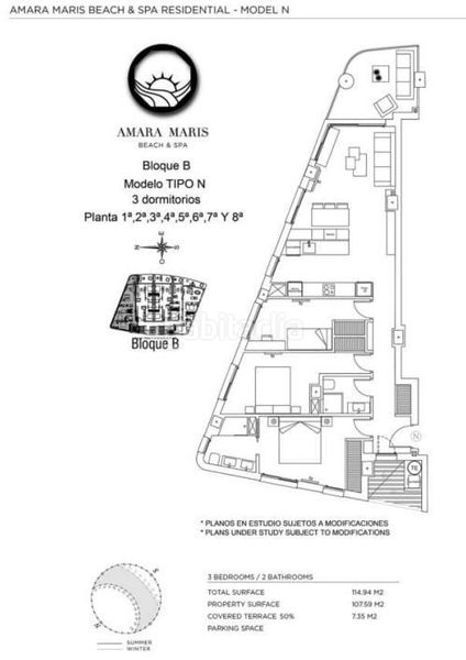 Foto a9954f4d-c85e-4cf8-a86d-dc5dea974bb3. Apartamento en sierra del almirez 1414 euromarina amara maris beach spa modelo n 1414 n49 1 planta www.legalspania.com postlegalspania.com 34 968142498 34 608 572 837 en Manga del Mar Menor (La)