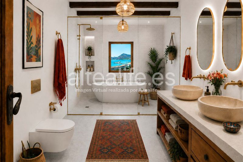 Foto 235d7a63-e2ce-4934-941a-97cdc62a2302. Casa adossada amb xemeneia a Altea ciudad Altea