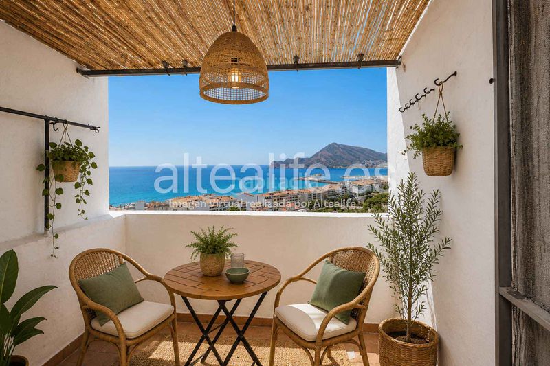 Foto f3770069-b5e1-4cd4-8ed7-ec61b68deb9e. Casa adossada amb xemeneia a Altea ciudad Altea