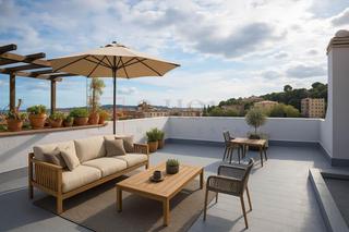 Àtic  Calle mare de deu dels reis. Atico reformado con terraza pirvada de 120m en vallcarca i els p