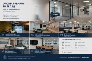 Miete Büro in Avila 61. Oficina en el 22 con terraza comunitaria