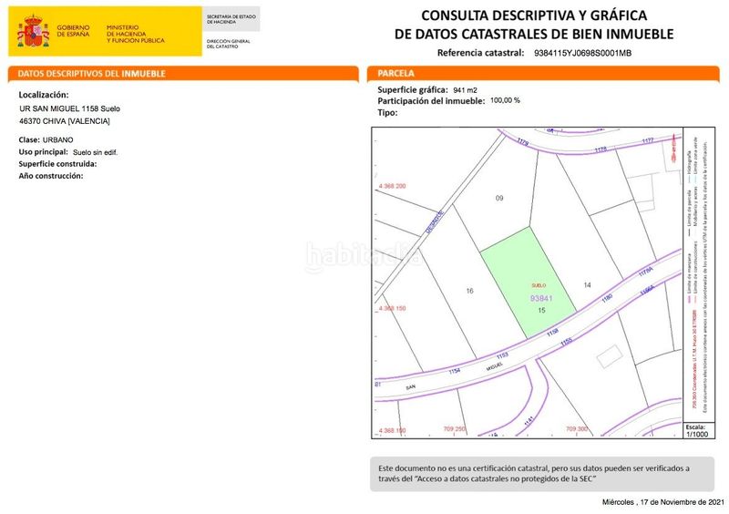 Foto 83a1ed7c-ae56-41b4-ba36-0bb46eef7816. Terreny residencial a Sierra Perenchiza-Cumbres de Calicanto-Sto Domingo Chiva