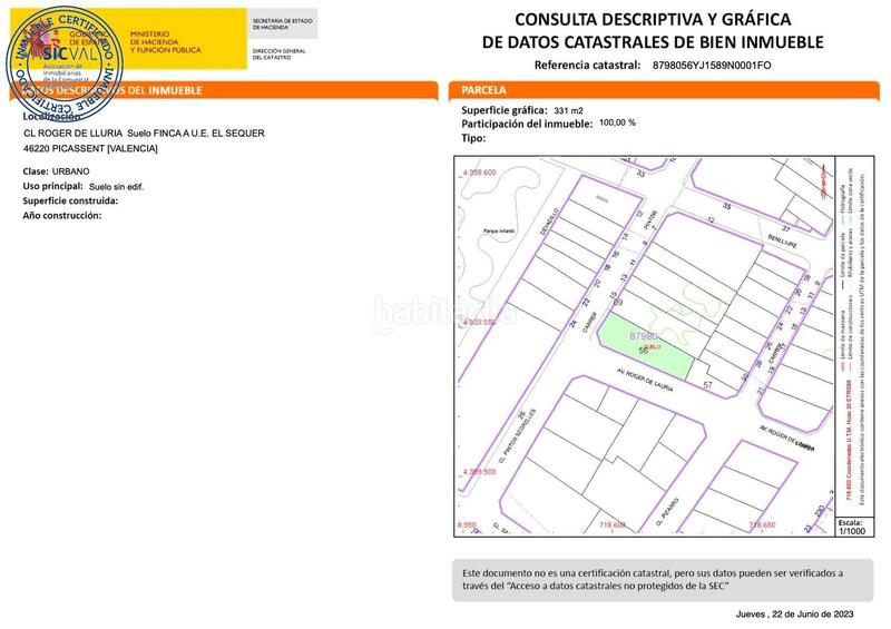 Foto 8fb8feb7-459e-4829-90f4-c8e3e9b979ae. Residential plot in Picassent