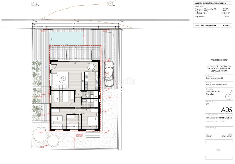 Foto b98f3791-7017-4055-8ce0-4b0b3a2eee3b. Casa amb calefacció piscina a Roda de Barà